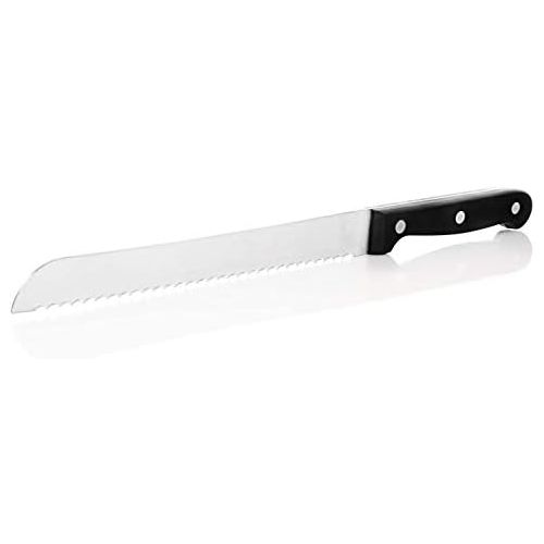  [아마존베스트]Kerafactum Bread knife with serrated edge, extra sharp bread knife, bread saw, a saw knife with hardened and ground blade, dishwasher safe, bread knife also for hotels