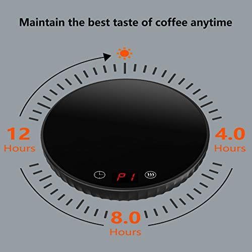  [아마존베스트]Kerjthu Coffee Mug Warmer, Smart Cup Warmer for Desk Beverage Warmer with 2 Temperature Setting Auto Shut Off Electric Tea Warmer & Candle Warmer Plate for Home Office Use