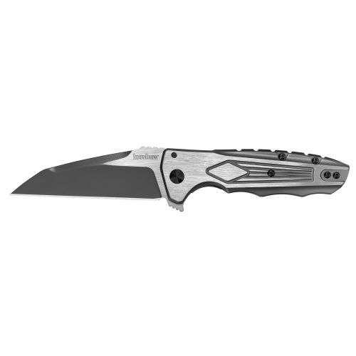  Kershaw Deadline Folding Pocket Knife (1087) 3.8 In. 8Cr13MoV Stainless Steel Blade with 2-Toned Handle, Features Reversible Deep Carry Clip and KVT Ball-Bearing Manual Opening Sys