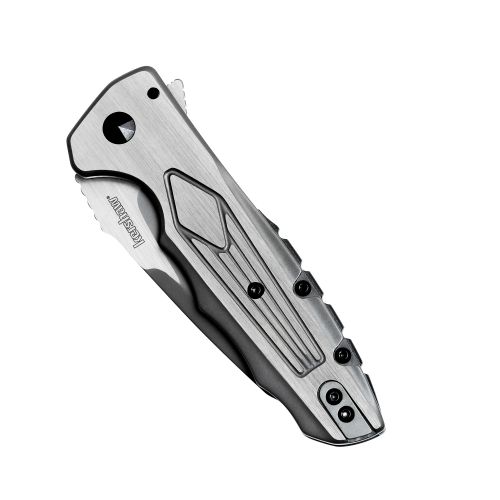  Kershaw Deadline Folding Pocket Knife (1087) 3.8 In. 8Cr13MoV Stainless Steel Blade with 2-Toned Handle, Features Reversible Deep Carry Clip and KVT Ball-Bearing Manual Opening Sys