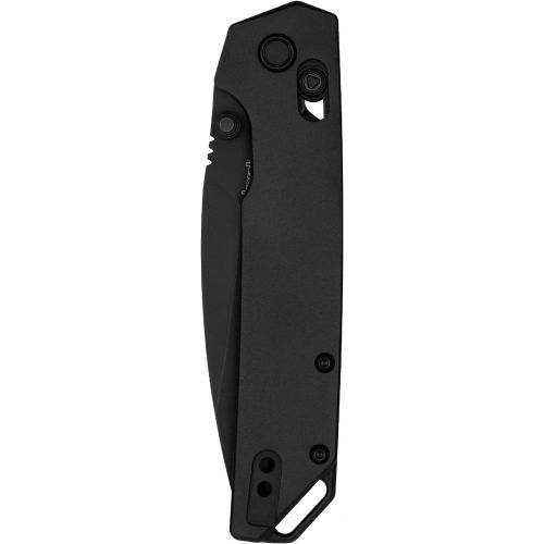  Kershaw Iridium Folding Pocket Knife, 3.4 inch D2 Steel Blade, DuraLock Locking Mechanism, Pocketclip