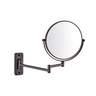 Kes Bathroom 10x Magnification Two-Sided Swivel Wall Mount Mirror 8-Inch, Oil Rubbed Bronze Finish, BWM100M10-7