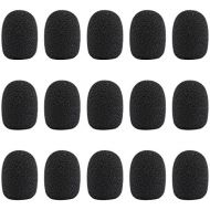 [아마존베스트]Kesote Pack of 15 Microphone Windbreak Mini Foam Black