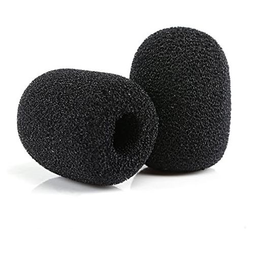  [아마존베스트]Kesote Pack of 15 Microphone Windbreak Mini Foam Black