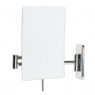 Kesoto kesoto Professional Folding Rectangular Makeup Mirror 3X Magnifying Bathroom Shaving Cosmetic Wall Mount Mirrors