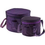 kesoto 2 Pieces Thicken Singing Bowl Carry Bag Case For Singing Bowl