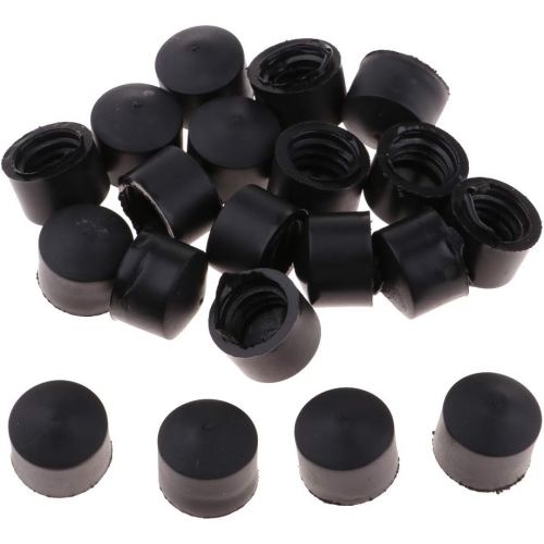  Kesoto 20 Sets PU Replacement Pivot Cups Fits Most Truck Black for Skateboard Longboard Truck Pivot Accessories 2 Sizes Included - Type 2