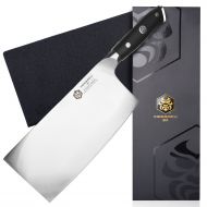 Kessaku Cleaver Butcher Knife - Dynasty Series - German HC Steel - G10 Full Tang Handle, 7-Inch