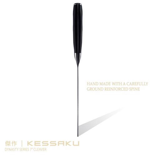  Kessaku Cleaver Butcher Knife - Dynasty Series - German HC Steel - G10 Full Tang Handle, 7-Inch