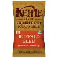 Kettle Brand Potato Chips, Krinkle Cut Buffalo Bleu, 8.5 Ounce