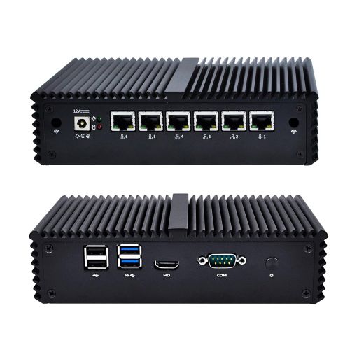  Kettop Mi3865L6 Home Network Low Power 15W For Home Router Intel Celeron 3865U AES-NI 6 Gigabit Nics Barebone Wifi