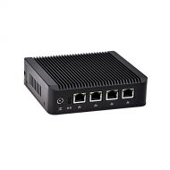 Kettop Firewall Box Mi19W-S1 Quad Core Intel Celeron J1900 Processor, 4Gb Ddr3 Ram 256Gb Ssd with WiFi, Fanless Aluminium Alloy,Dc 12V,X86,Linux Pfsense