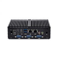 Min Pc Barebones Kettop-Mi4200C4 4Th Generation Intel Core I5-4200U AES-NI (Barebone With Wifi) Fanless Aluminium Alloy,2 Lan,3G 4G Sim Slot,Dc 12V,Win Os Linux