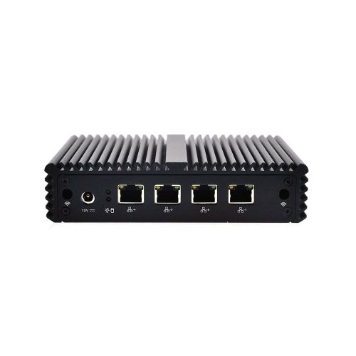  Kettop Fanless Mini Pc Mi19N with celeron J1900 X86 2.42 GHz 4G ram 240G SSD,4 Intel Gbe Ports,VGA,4 USB 10W,as a Firewall, LAN or WAN Router, VPN Appliance