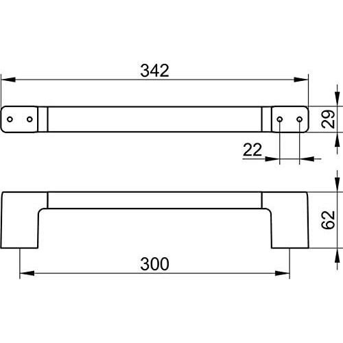  Keuco Kueco Moll 12707010000 Handgrip Chrome