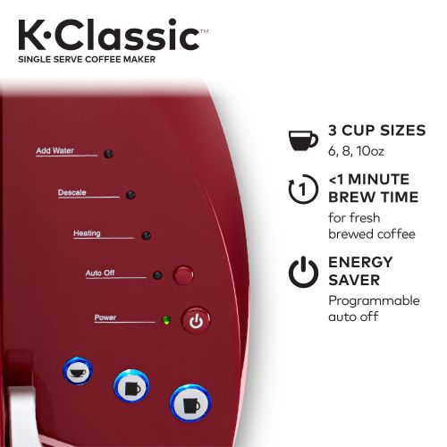  Keurig K-Classic K50 Single Serve, K-Cup Pod Coffee Maker, Rhubarb