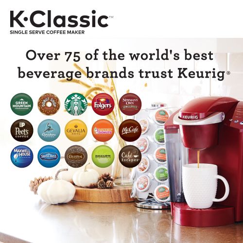  Keurig K-Classic K50 Single Serve, K-Cup Pod Coffee Maker, Rhubarb