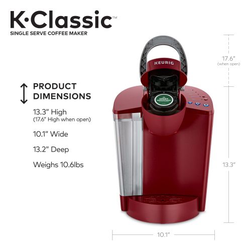  Keurig K-Classic K50 Single Serve, K-Cup Pod Coffee Maker, Rhubarb