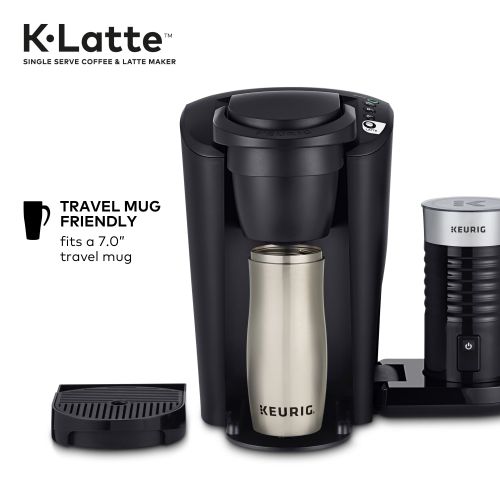  Keurig K-Latte Single Serve K-Cup Coffee and Latte Maker, Comes with Milk Frother, Compatible With all Keurig K-Cup Pods, Black