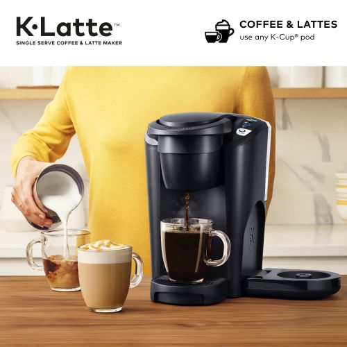  Keurig K-Latte Single Serve K-Cup Coffee and Latte Maker, Comes with Milk Frother, Compatible With all Keurig K-Cup Pods, Black