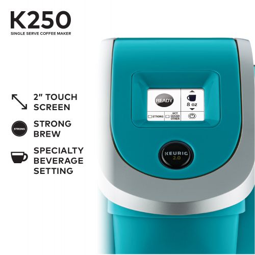  Keurig K250 Single Serve, K-Cup Pod Coffee Maker, Turquoise