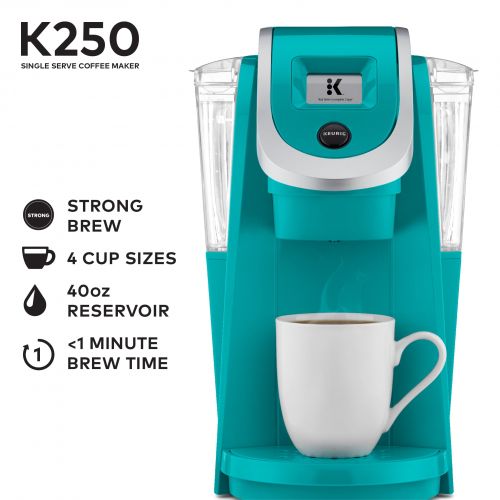  Keurig K250 Single Serve, K-Cup Pod Coffee Maker, Turquoise