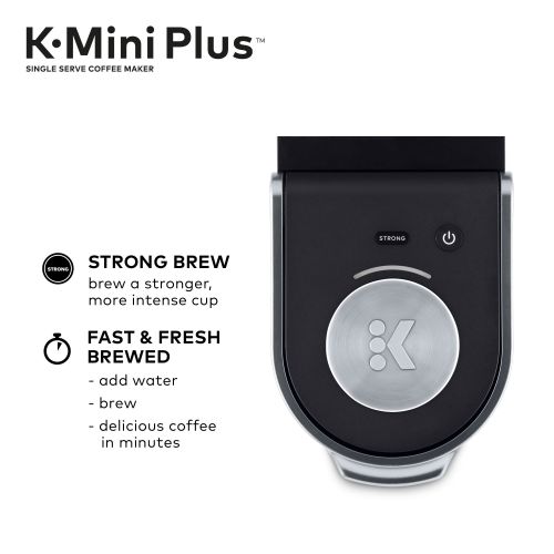  Keurig K-Mini Plus Single Serve K-Cup Pod Coffee Maker, Stores up to 9 K-Cup Pods, Black