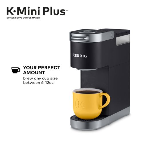  Keurig K-Mini Plus Single Serve K-Cup Pod Coffee Maker, Stores up to 9 K-Cup Pods, Black