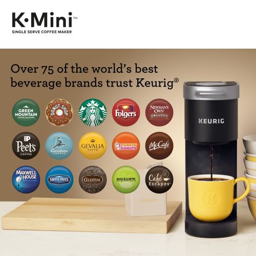  Keurig K-Mini Single Serve K-Cup Pod Coffee Maker, 6 to 12 oz. Brew Sizes, Oasis