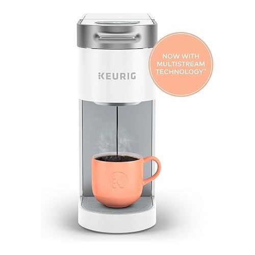  Keurig K- Slim Single Serve K-Cup Pod Coffee Maker, Multistream Technology, White