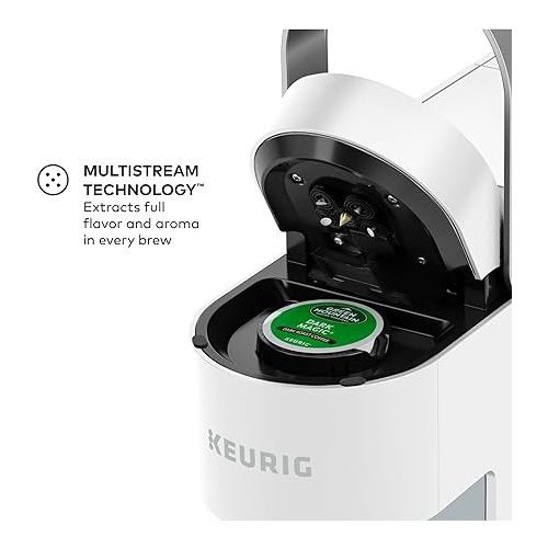  Keurig K- Slim Single Serve K-Cup Pod Coffee Maker, Multistream Technology, White