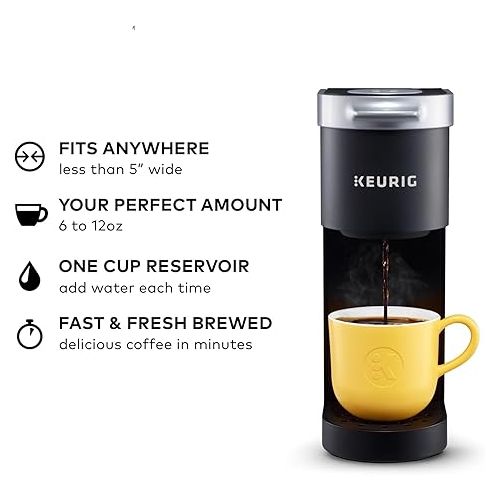  Keurig K-Mini Single Serve Coffee Maker, Black