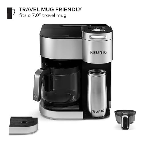  Keurig® K-Duo Special Edition Single Serve K-Cup Pod & Carafe Coffee Maker, Silver