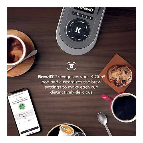  Keurig K-Supreme SMART Coffee Maker, MultiStream Technology, Brews 6-12oz Cup Sizes, Gray