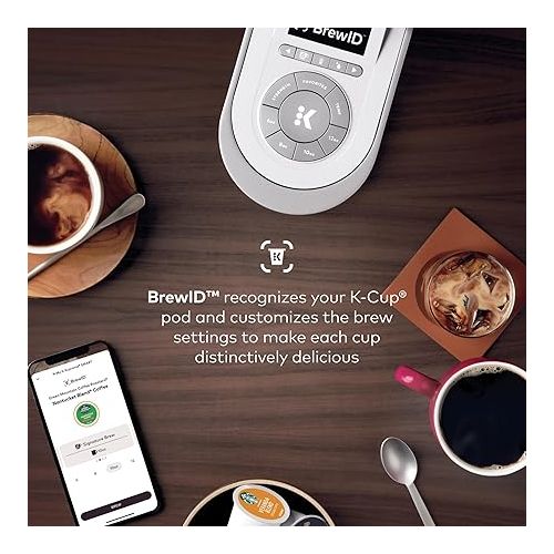  Keurig K-Supreme SMART Coffee Maker, MultiStream Technology, Brews 6-12oz Cup Sizes, White