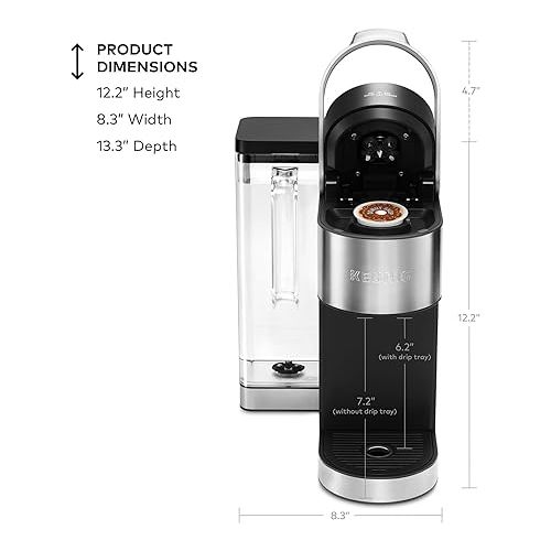  Keurig® K-Supreme Plus Single Serve K-Cup Pod Coffee Maker, MultiStream Technology, Stainless Steel