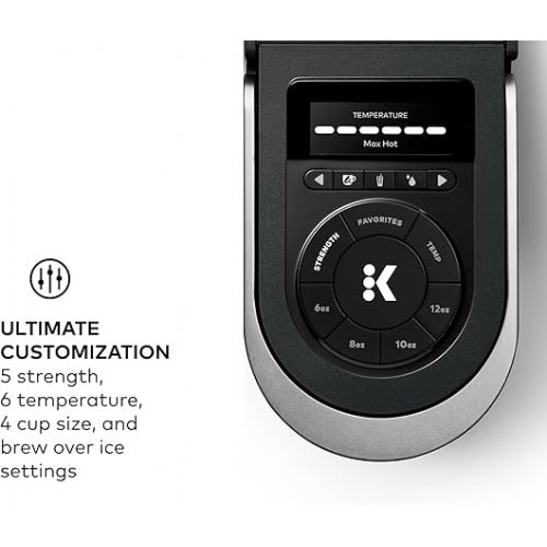  Keurig K-Supreme SMART Coffee Maker, MultiStream Technology, Brews 6-12oz Cup Sizes, Black