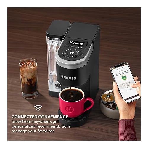  Keurig K-Supreme SMART Coffee Maker, MultiStream Technology, Brews 6-12oz Cup Sizes, Black