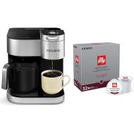 Keurig K-Duo Special Edition Single Serve & Carafe Coffee Maker with illy Intenso Bold Roast 32 K-Cup Pods