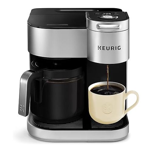 Keurig K-Duo Special Edition Single Serve & Carafe Coffee Maker with illy Intenso Bold Roast 32 K-Cup Pods