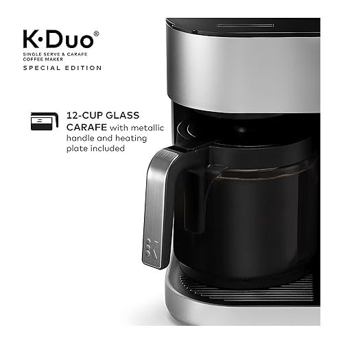  Keurig K-Duo Special Edition Single Serve & Carafe Coffee Maker with illy Intenso Bold Roast 32 K-Cup Pods