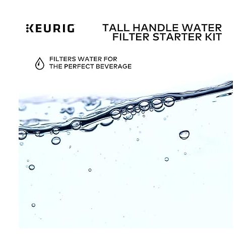  Keurig Tall Handle Water Filter Starter Kit, Comes with Handle and 2 Replacement Water Filters, Compatible with Select Keurig Coffee Makers