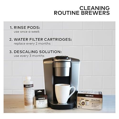  Keurig Water Filter Refill Cartridges, Replacement Water Filter Cartridges, Compatible with 2.0 K-Cup Pod Coffee Makers, 6 Count