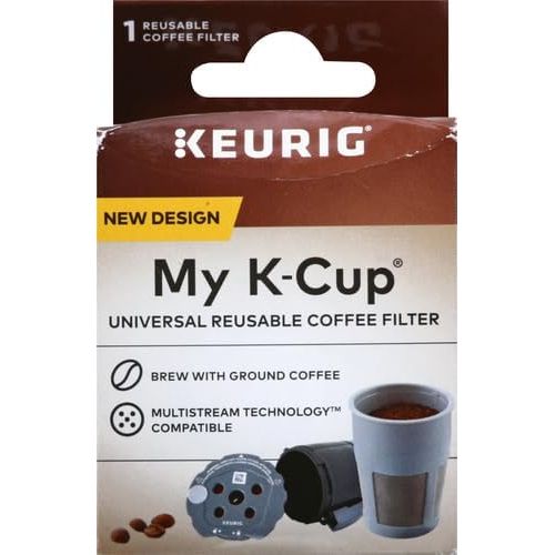  Keurig My K-Cup Reusable K-Cup Pod Coffee Filter, Compatible with All 2.0 Keurig K-Cup Pod Coffee Makers, 1 Count, Black