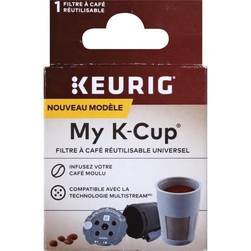  Keurig My K-Cup Reusable K-Cup Pod Coffee Filter, Compatible with All 2.0 Keurig K-Cup Pod Coffee Makers, 1 Count, Black