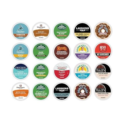  Keurig Coffee Lovers' Collection Sampler Pack, Single-Serve K-Cup Pods, Compatible with all Keurig 1.0/Classic, 2.0 and K-Cafe Coffee Makers, Variety Pack, 40 Count