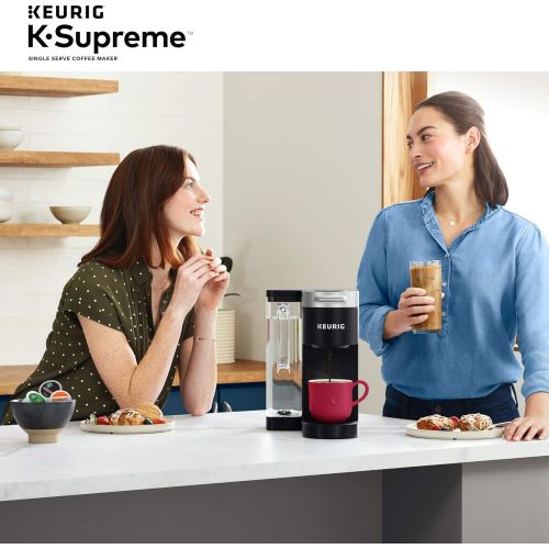  Keurig K-Supreme Coffee Maker, Black + Illy 100% Arabica Bean Signature Italian Blend Roasted Single Serve Drip Brewed Coffee K Cup Pods, Classico Medium Roast, 32Count