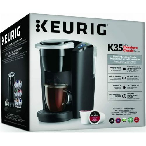  Keurig MAIN-85544 Compact Single-Serve K-Cup Pod Coffee Maker, Black, 2.3