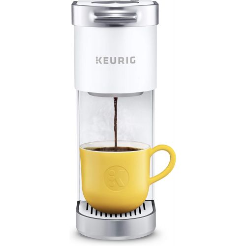  Keurig K-Mini Plus Coffee Maker, Single Serve K-Cup Pod Coffee Brewer, Comes With 6 to 12 oz. Brew Size, K-Cup Pod Storage, and Travel Mug Friendly, Matte White