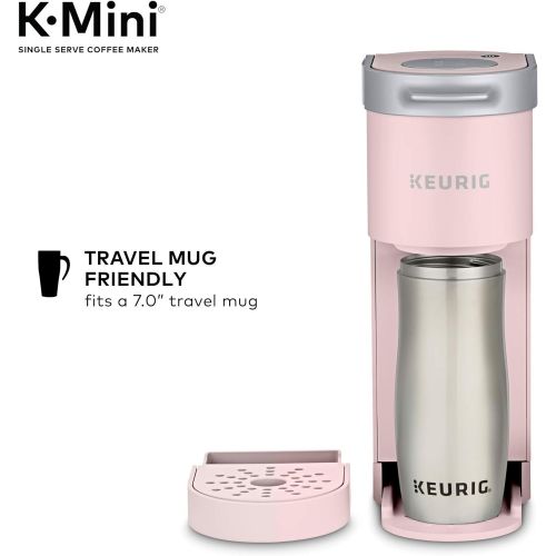  Keurig K-Mini Coffee Maker, Single Serve K-Cup Pod Coffee Brewer, 6 to 12 Oz. Brew Sizes, Dusty Rose